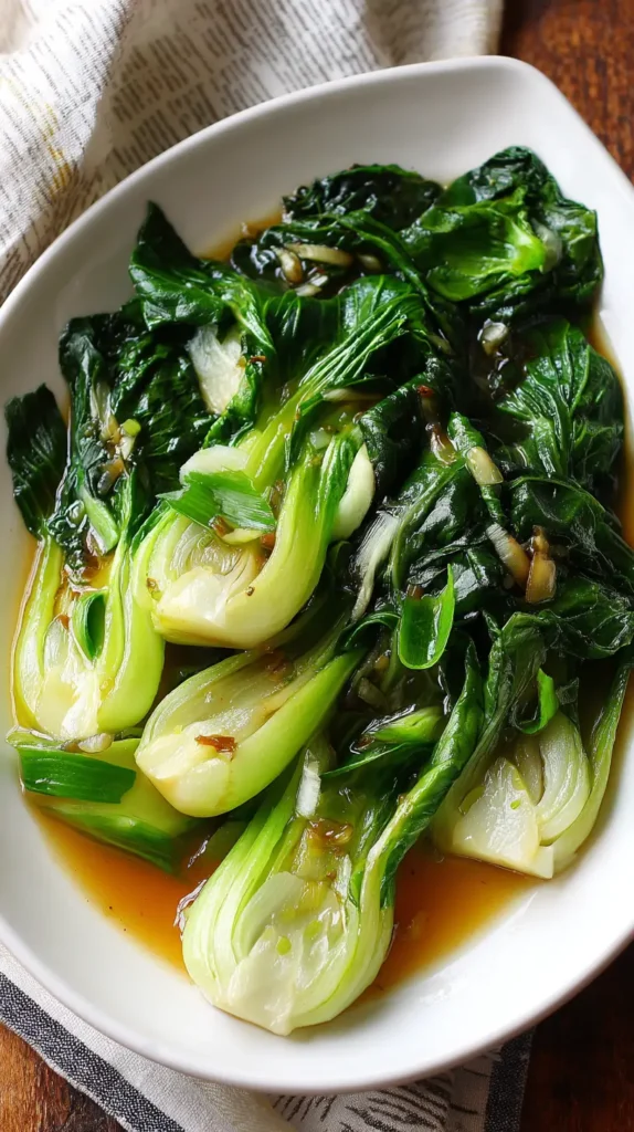 braised bok choy
