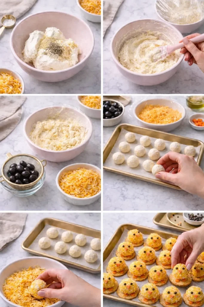 process steps to creating the recipe