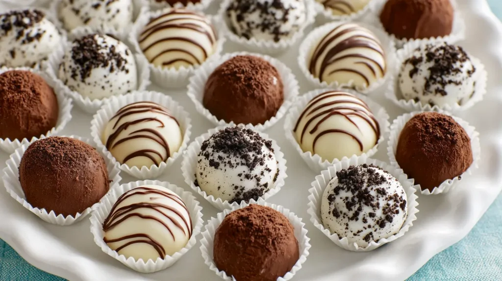 Oreo truffle plate