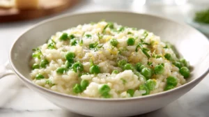 spring pea risotto