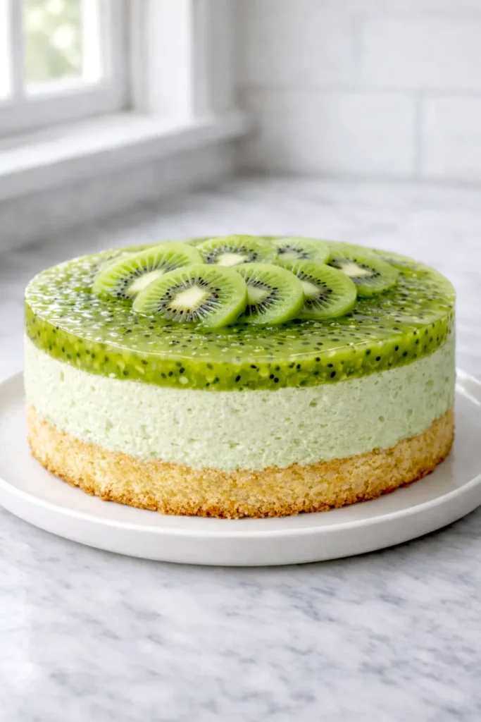 kiwi mousse cake