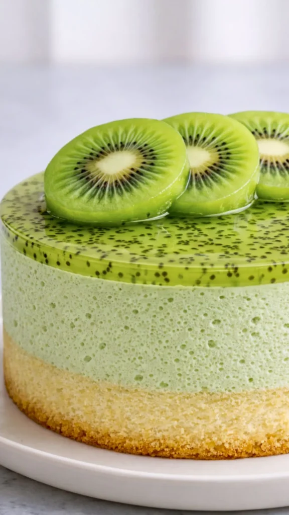 kiwi mousse cake