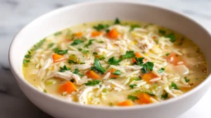 lemon chicken orzo soup