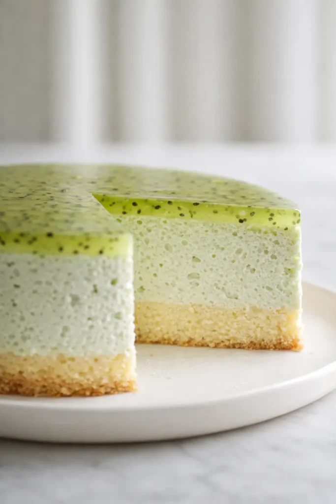 kiwi mousse cake