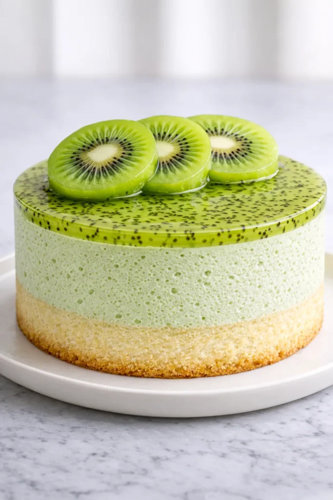 kiwi mousse cake