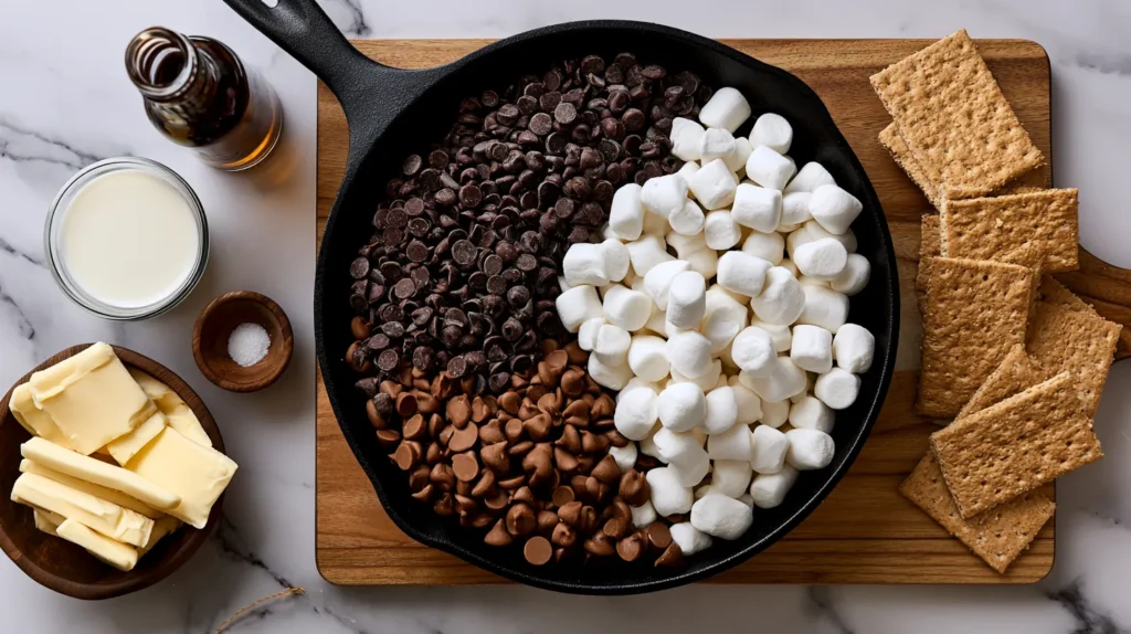 ingredients in the skillet